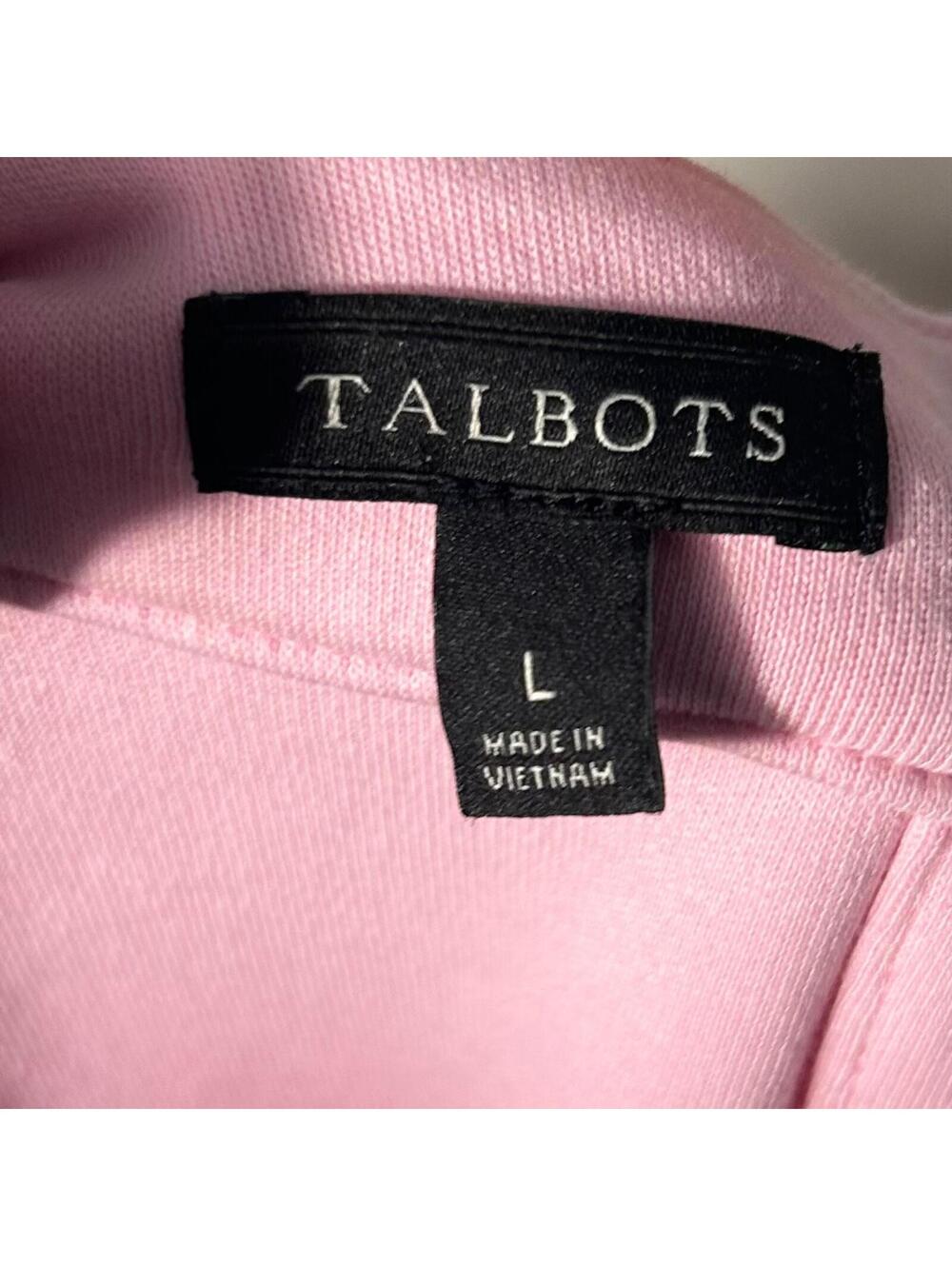 Talbots Pink 100% Cotton Sleeveless Shift Dress Size L - Picture 4 of 7